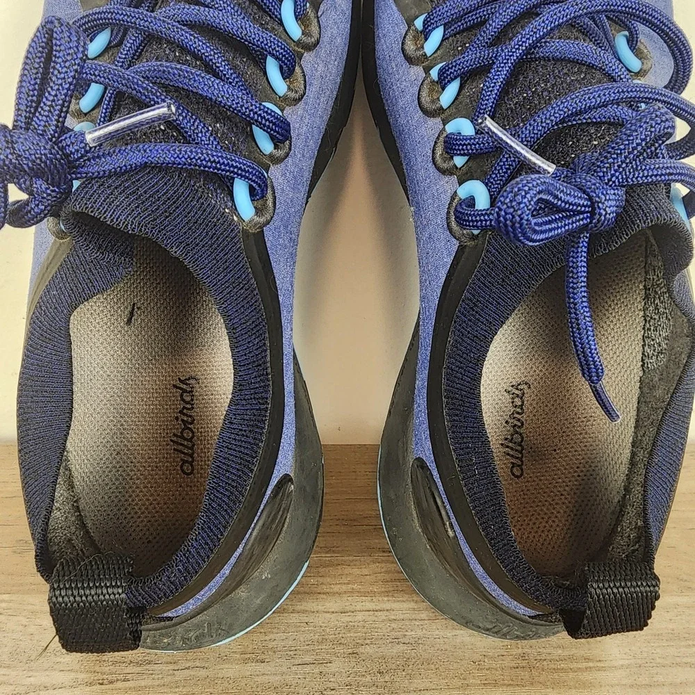 Allbirds Men's Navy and Light Blue Sneakers - Picture 6 of 7